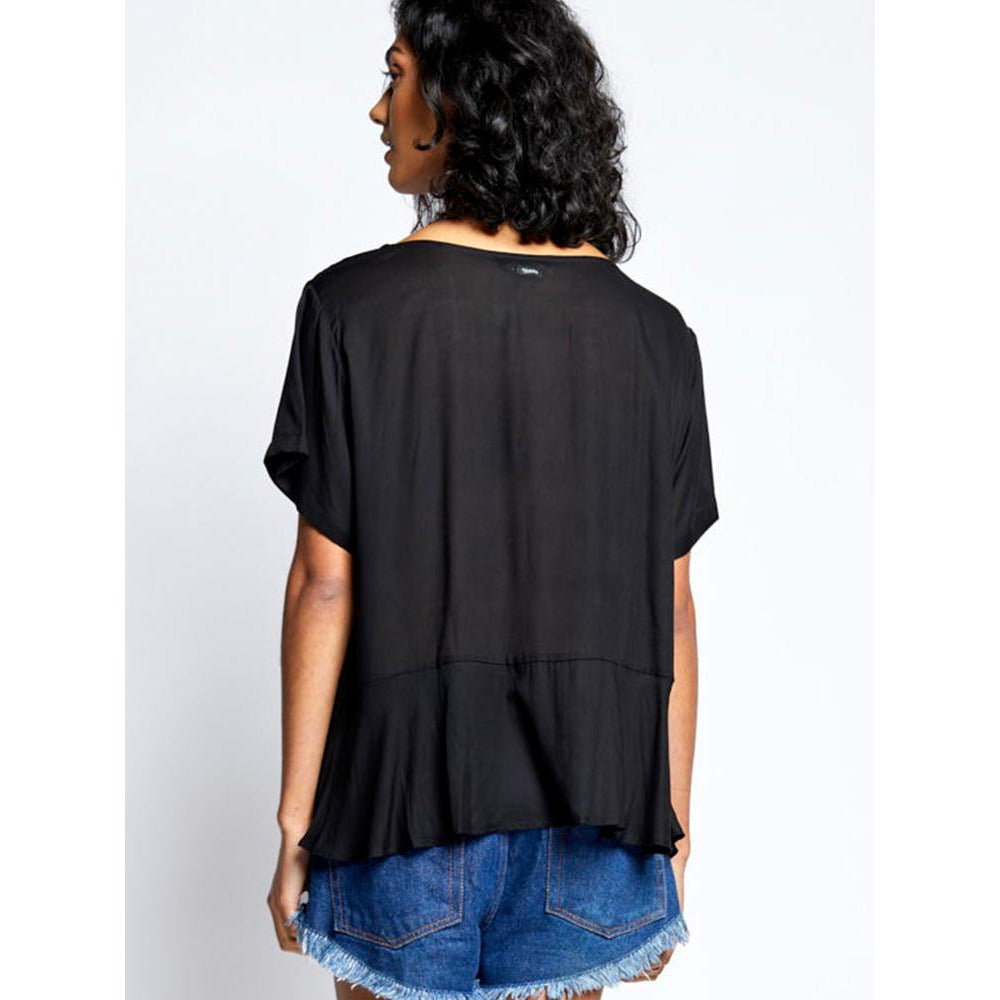 TOTEM MANJERONA BLOUSE BLACK
