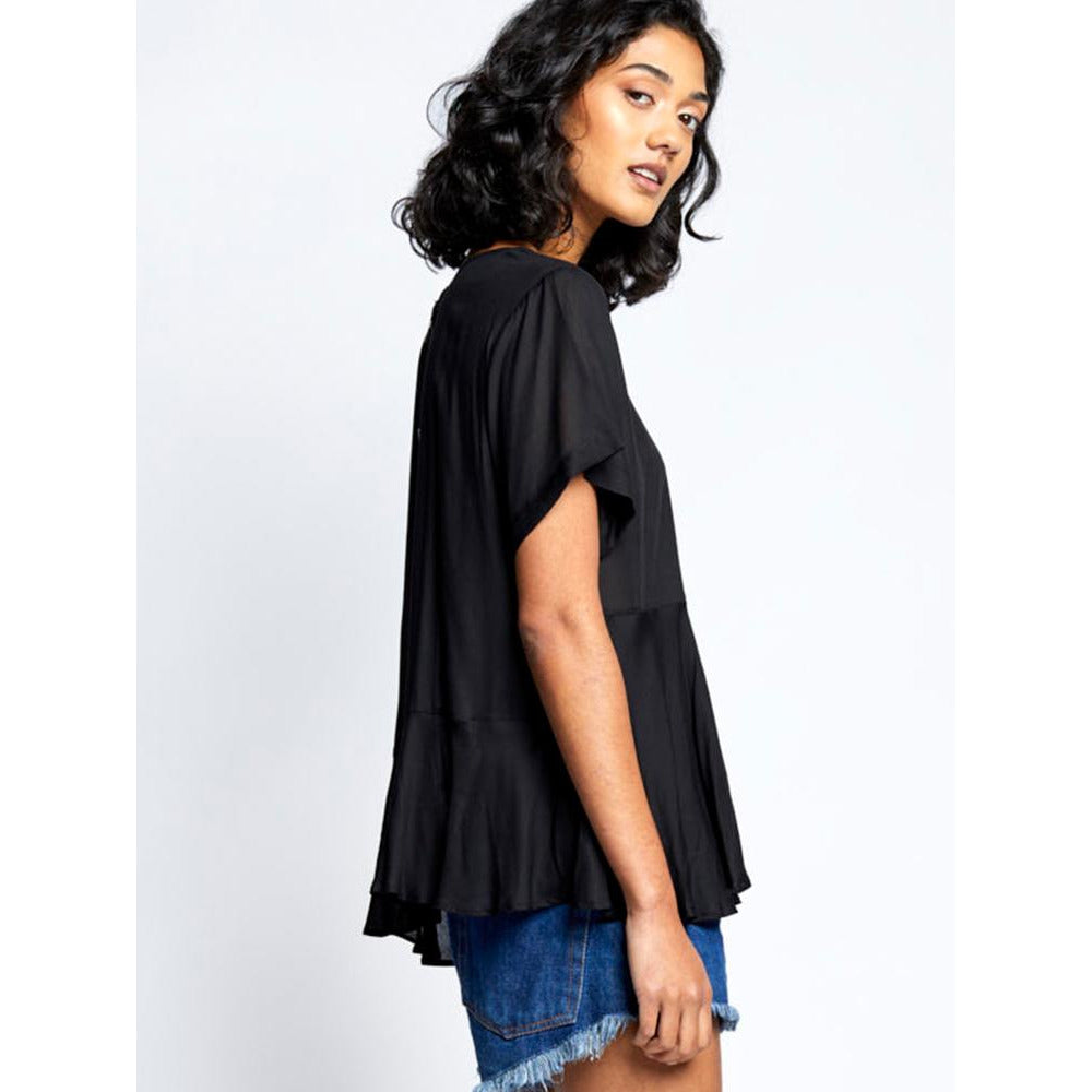 TOTEM MANJERONA BLOUSE BLACK