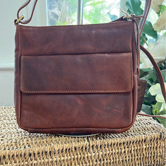 Leather Crossbody Bag 21035