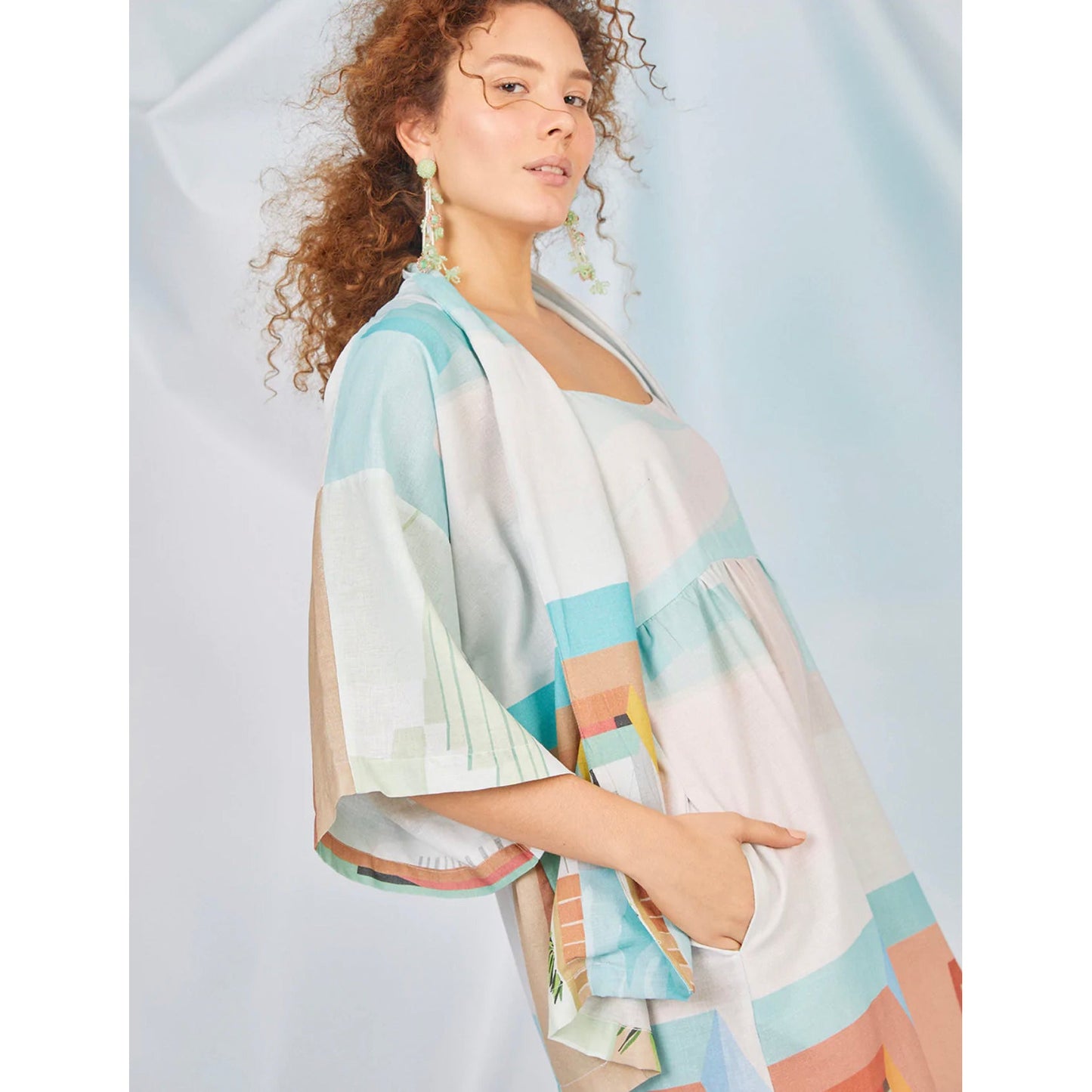 Benta Geo Swim Kimono