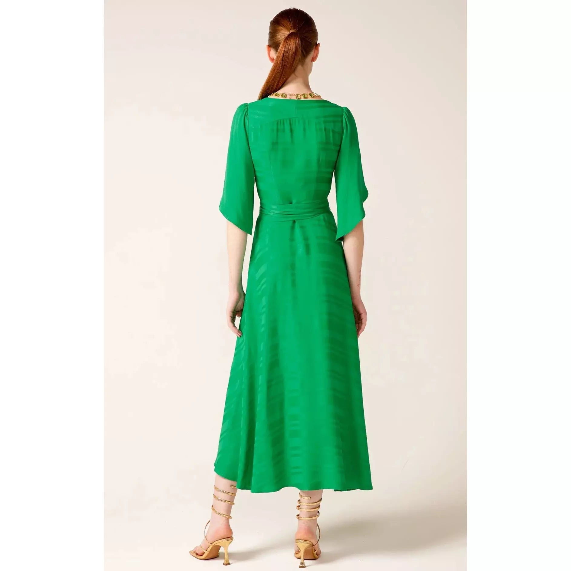 Sacha Drake Hanworth House Wrap Dress Apple Green ChantillyLaceBoutique Sacha Drake Hanworth House Wrap Dress Apple Green ChantillyLaceBoutique