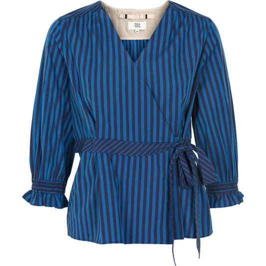Noa Noa Blouse Art Blue 9596